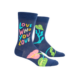 LOVE WHO YOU LOVE M-CREW SOCKS by BLUE Q