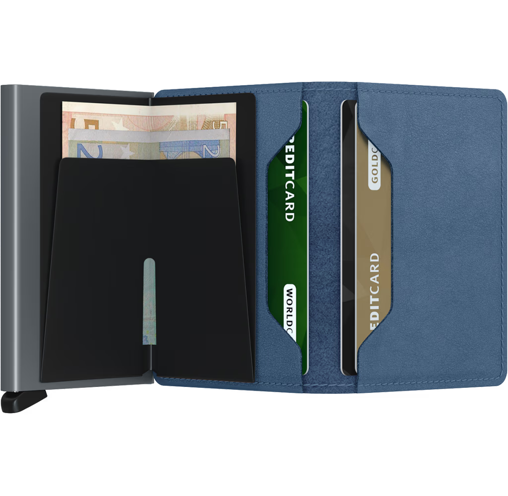 VINTAGE BLUE SLIMWALLET by SECRID