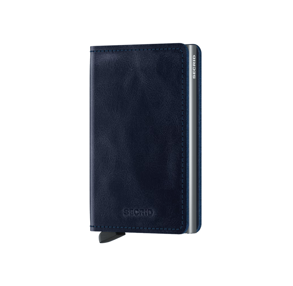 VINTAGE BLUE SLIMWALLET by SECRID