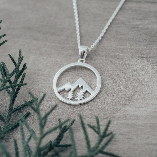 WHISTLER PENDANT NECKLACE in SILVER by GLEE