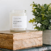 ROSEMARY MINT SOY WAX CANDLE by WILD FLICKER
