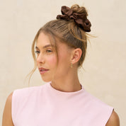 SCRUNCHIES in BLACK & CHOCOLATE by KITSCH