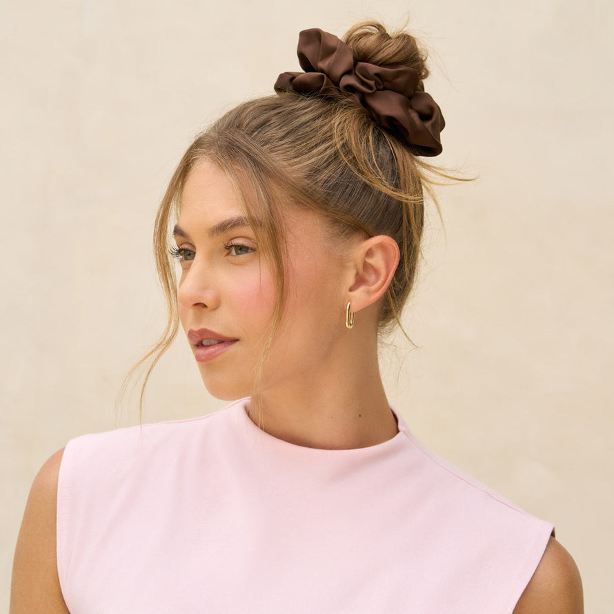 SCRUNCHIES in BLACK & CHOCOLATE by KITSCH