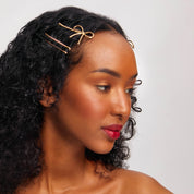 BOBBY PINS in ROSEWOOD CLOUD & BOW by KITSCH