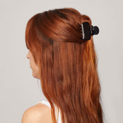 MEDIUM CLAW CLIP SET in PUFFY BLACK & TORTOISE by KITSCH