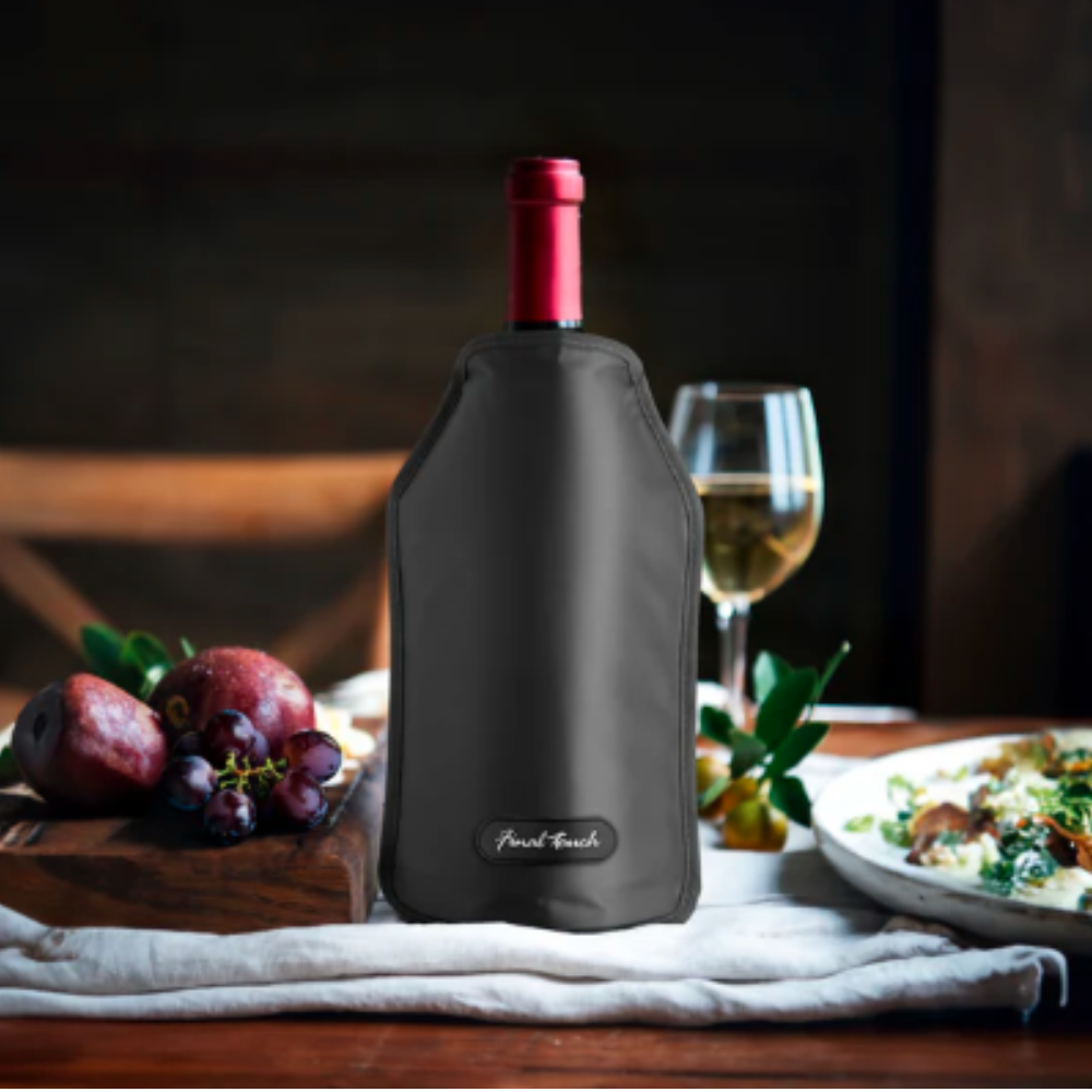 WINE BOTTLE SLEEVE CHILLER - BLACK