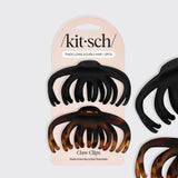 CLAW CLIP SET in BLACK &TORTOISE by KITSCH