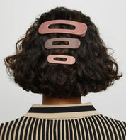 FLAT-LAY CLAW CLIP SET in TERRACOTTA by KITSCH