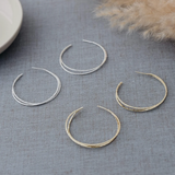 GOLD DUOLUXE HOOPS by GLEE JEWELRY