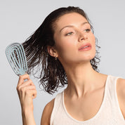FLEXI DETANGLE BRUSH in HAZE BLUE by KITSCH