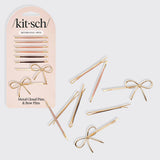 BOBBY PINS in ROSEWOOD CLOUD & BOW by KITSCH