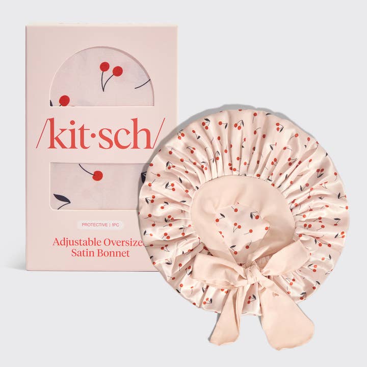 SATIN BONNET in CHERRY by KITSCH