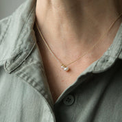 FRIENDSHIP NECKLACE in GOLD & PEARL by GLEE