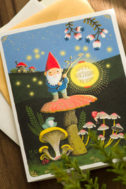 GNOME BIRTHDAY GREETING CARD