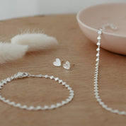 HEART CHAIN BRACELET in SILVER by GLEE