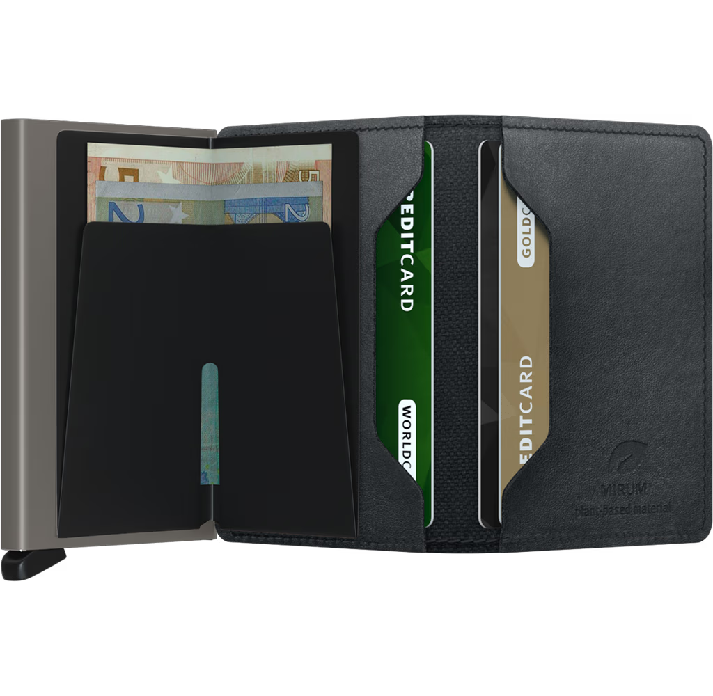 MIRUM BLACK - PLANT BASED SLIMWALLET by SECRID