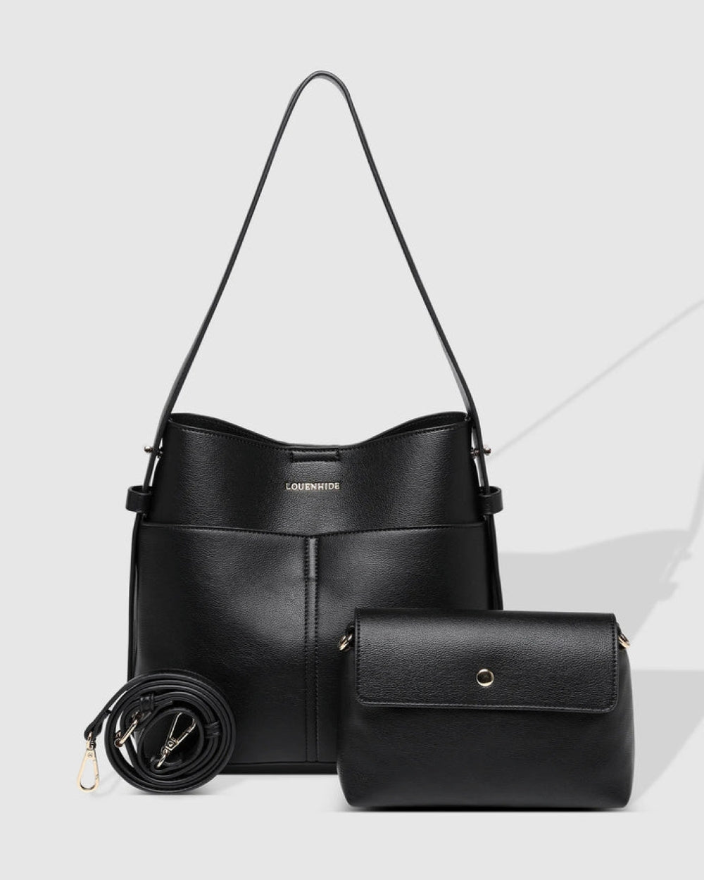 SAMANTHA HANDBAG in BLACK by LOUENHIDE