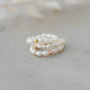 SWEET N SIMPLE RING in GOLD & PEARL by GLEE