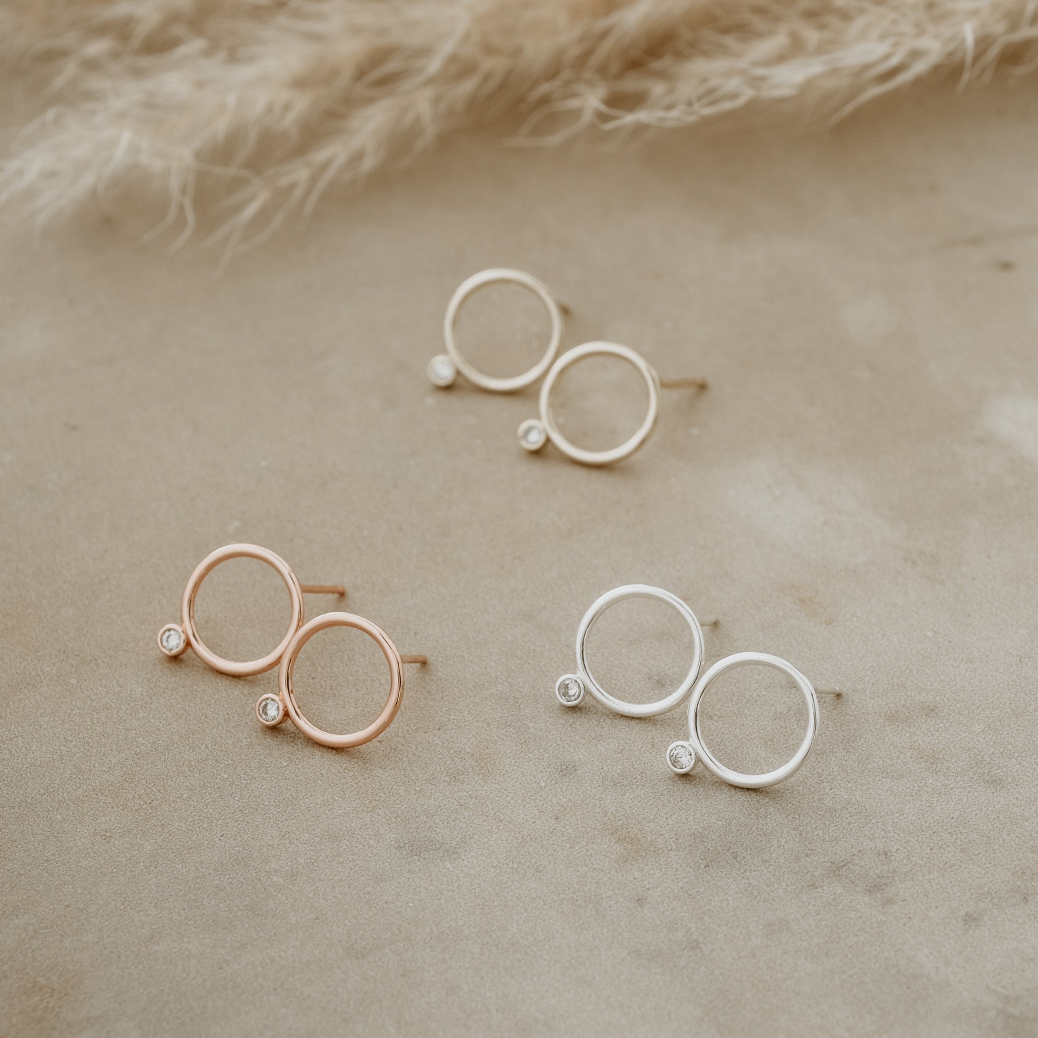TEAGEN STUDS in GOLD by GLEE