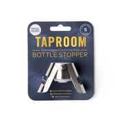 Taproom bottle stopper packaging on a white background
