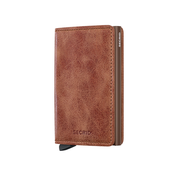 VINTAGE COGNAC BROWN SLIMWALLET by SECRID