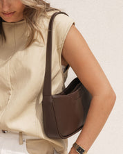 IVY SHOULDER BAG in CHOCOLATE by LOUENHIDE