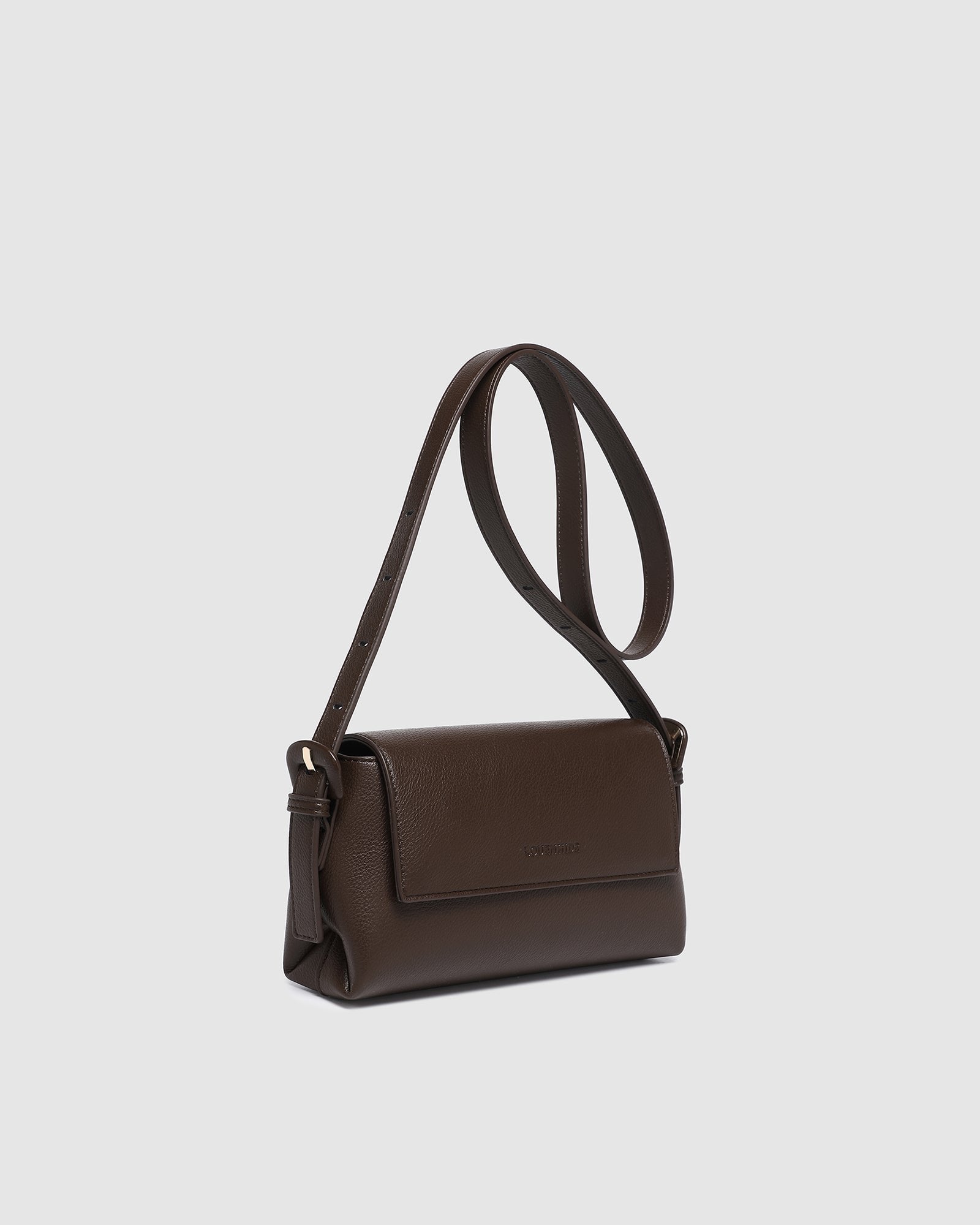 SOPHIA CROSSBODY BAG in CHOCOLATE by LOUENHIDE