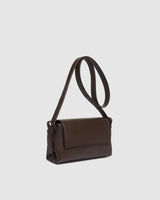 SOPHIA CROSSBODY BAG in CHOCOLATE by LOUENHIDE