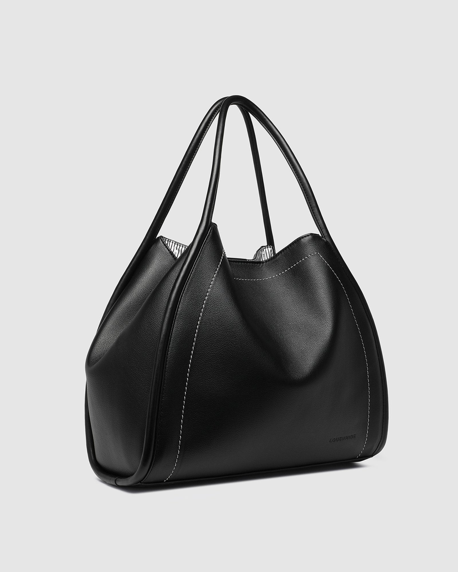SUTTON SHOULDER BAG in BLACK by LOUENHIDE