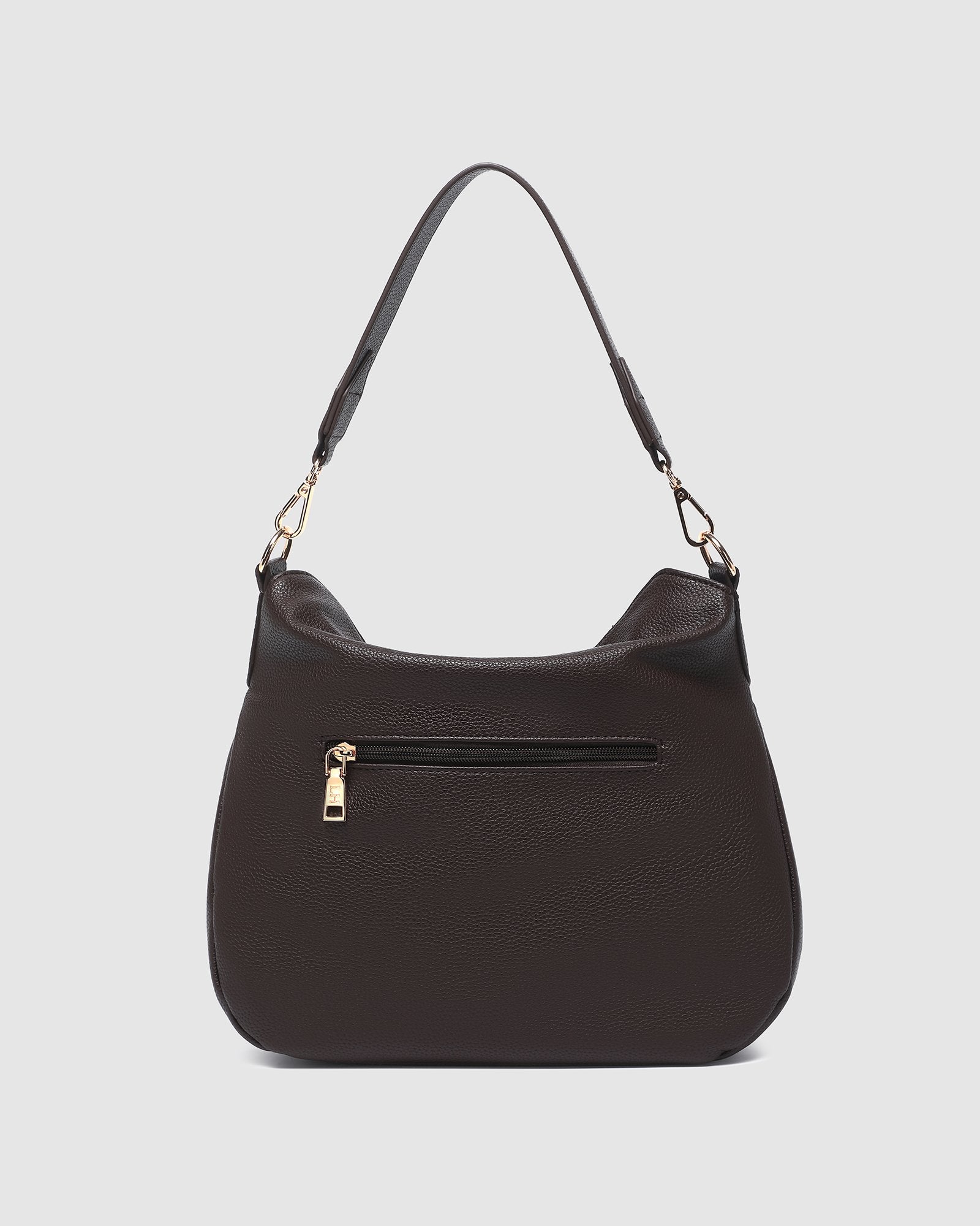 NADIA SHOULDER BAG in CHOCOLATE by LOUENHIDE