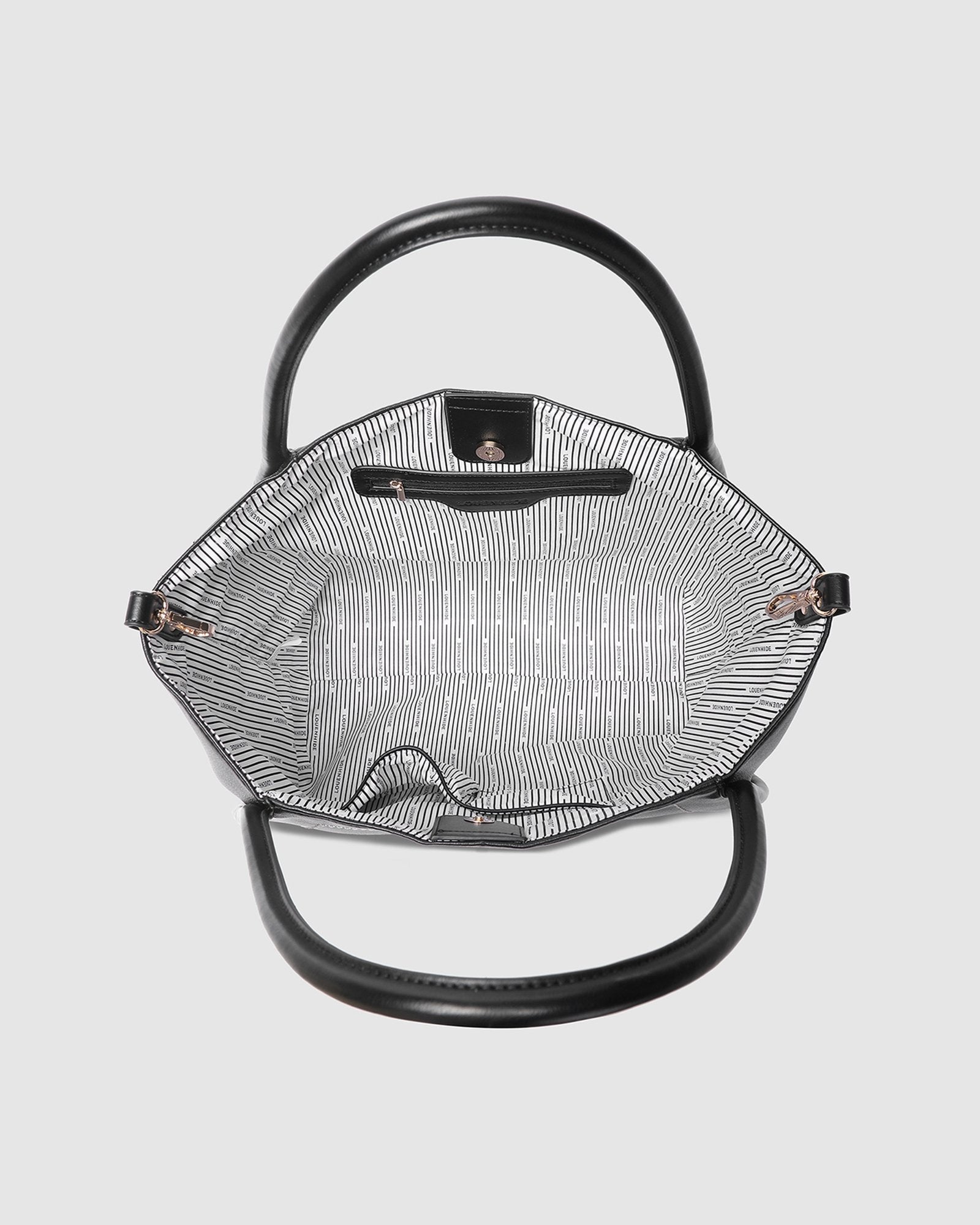 SUTTON SHOULDER BAG in BLACK by LOUENHIDE