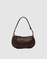 OLIVIA SHOULDER BAG in CHOCOLATE by LOUENHIDE