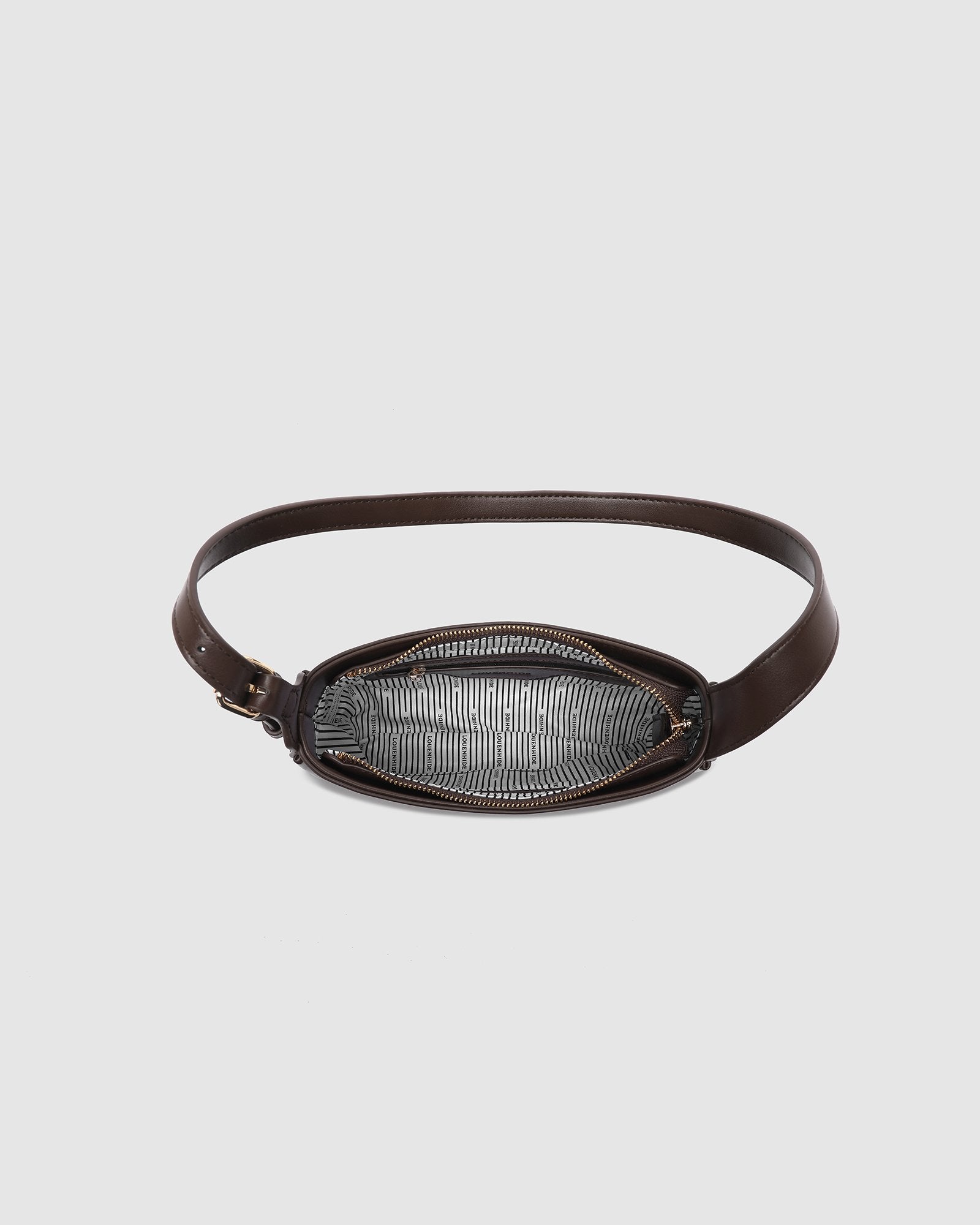 IVY SHOULDER BAG in CHOCOLATE by LOUENHIDE