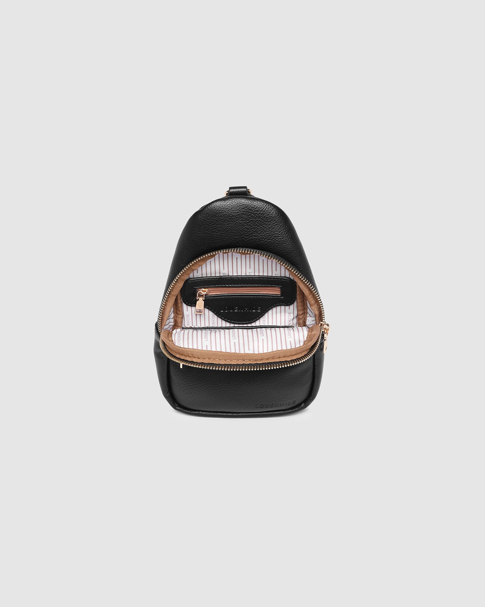 BABY BELLA SLING BAG in BLACK by LOUENHIDE