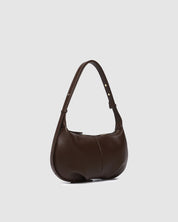 OLIVIA SHOULDER BAG in CHOCOLATE by LOUENHIDE