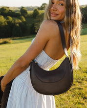 LANE CROSSBODY BAG in CHOCOLATE by LOUENHIDE