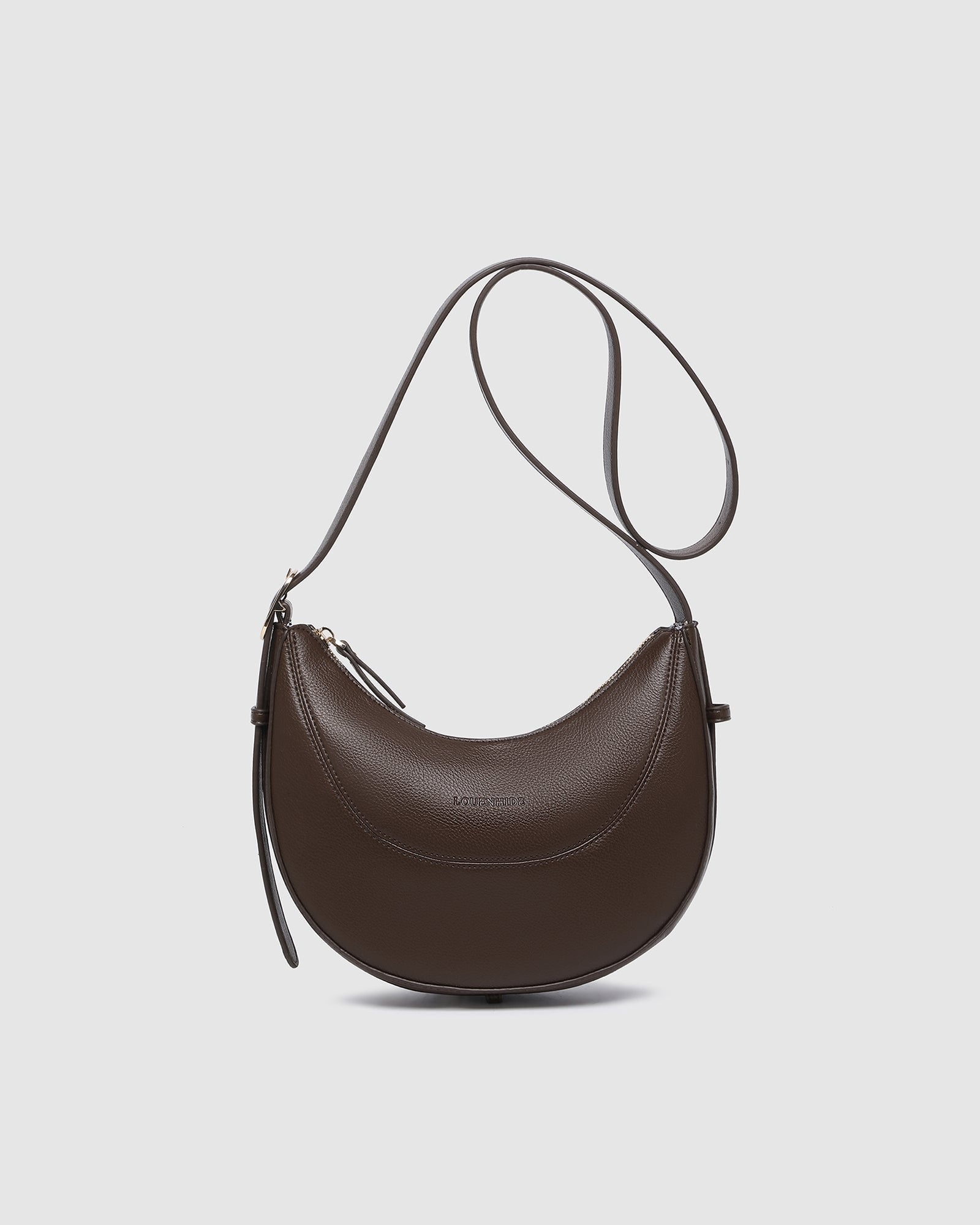 LANE CROSSBODY BAG in CHOCOLATE by LOUENHIDE