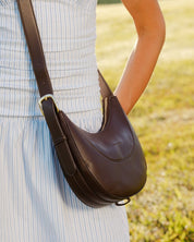 LANE CROSSBODY BAG in CHOCOLATE by LOUENHIDE