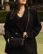 BIANCA CROSSBODY BAG in BLACK by LOUENHIDE