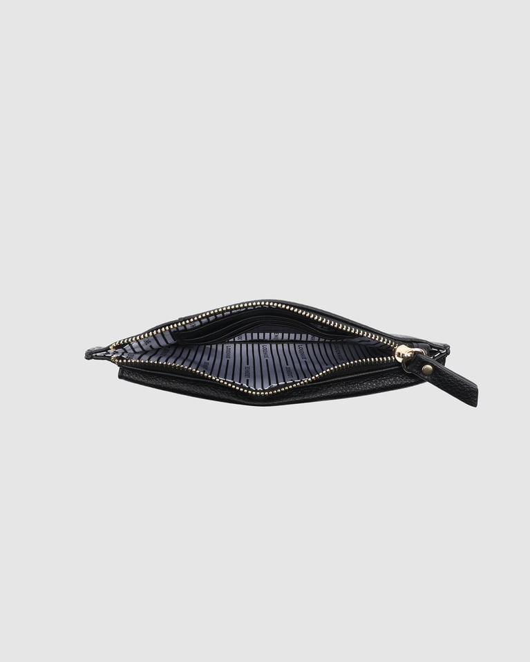 louehide purse in black on white background