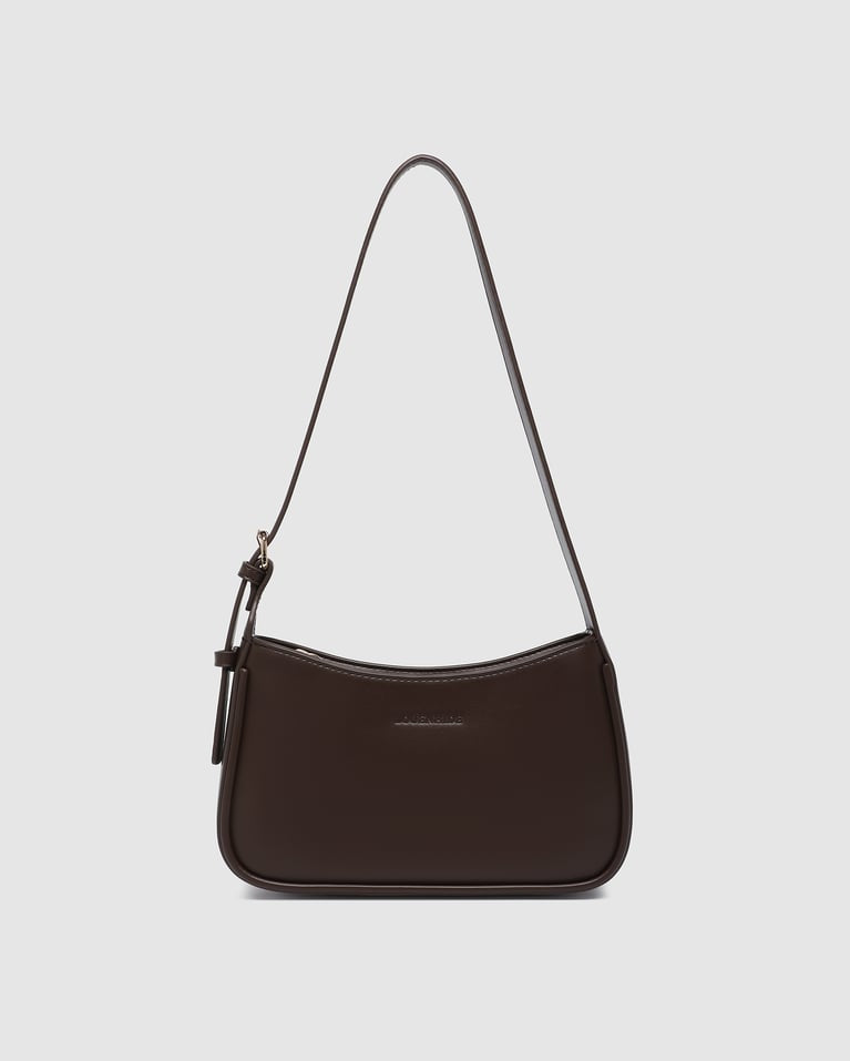 IVY SHOULDER BAG in CHOCOLATE by LOUENHIDE