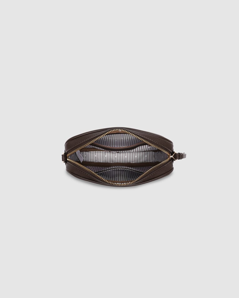 BIANCA CROSSBODY BAG in CHOCOLATE by LOUENHIDE