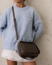 MADDIE SHOULDER BAG in CHOCOLATE by LOUENHIDE