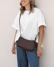 IVY SHOULDER BAG in CHOCOLATE by LOUENHIDE