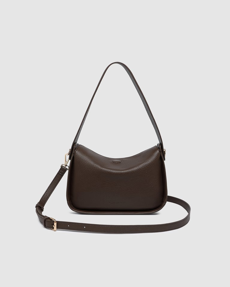 MADDIE SHOULDER BAG in CHOCOLATE by LOUENHIDE