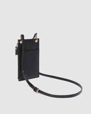 louehide purse in black on white background