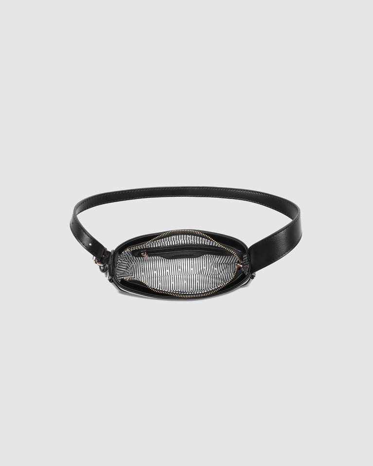 IVY SHOULDER BAG by in BLACK LOUENHIDE