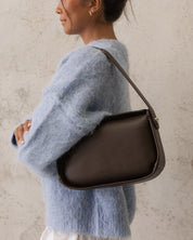 MADDIE SHOULDER BAG in CHOCOLATE by LOUENHIDE