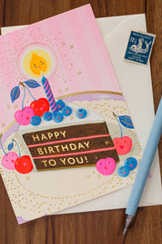 BERRY SERENADE BIRTHDAY GREETING CARD