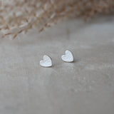 SILVER AMADO STUDS by GLEE JEWELRY